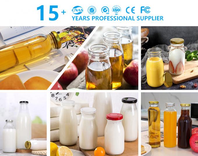 200 ml 250 ml 16 oz garrafas de sumo de vidro recipiente de bebidas a granel 0