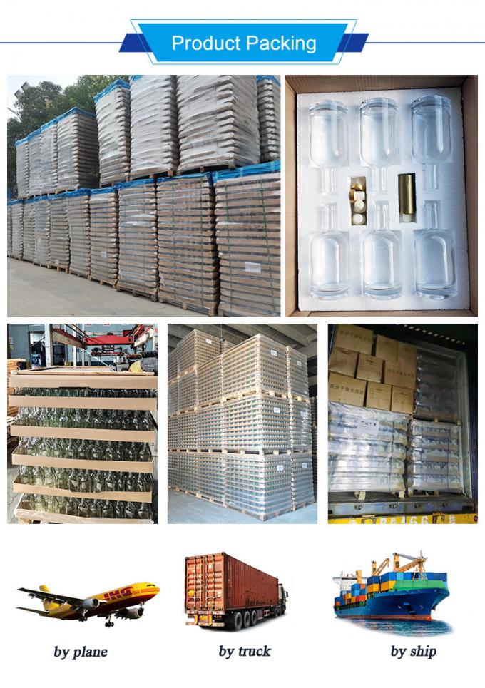 Flint Botalhas de Vidro Vazio 200ml 375ml 1000ml OEM 8
