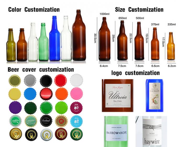 OEM Bottles de soda de vidro a granel 250ml 330ml Para Lehar Soda 4