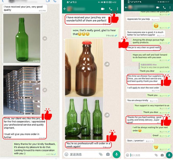 OEM Bottles de soda de vidro a granel 250ml 330ml Para Lehar Soda 8