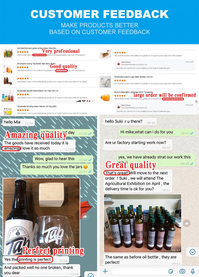 Garrafas de cerveja de vidro 200 ml 375 ml 500 ml para fabricação caseira 5