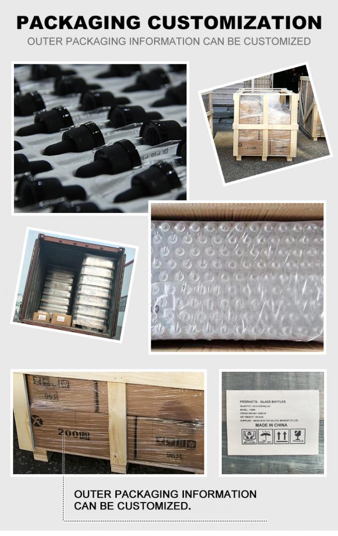 Preço de fábrica garrafas de tintura a granel garrafas de tintura de vidro com tampa de madeira de plástico 2