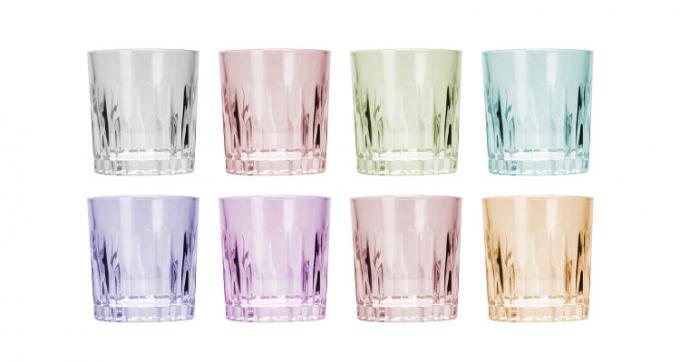 Chá de vidro alto, personalizado e transparente, para barras de 200 ml 2