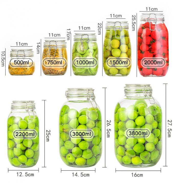 200 ml frascos de vidro para armazenamento de chá, café, açúcar, latas para embalagens alimentares 3