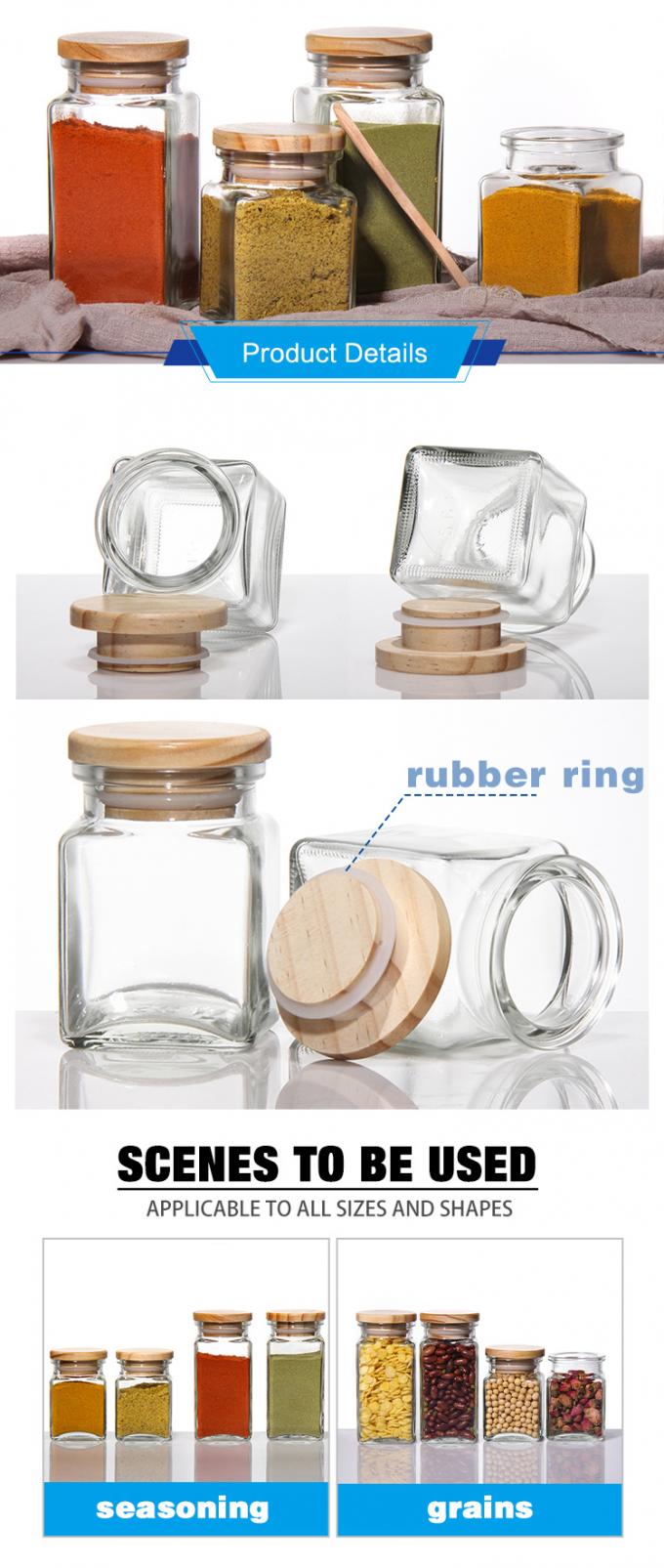 100 ml Jarros de café de vidro vazios Canisters For Cookie Sugar Tea Pudding Honey 0