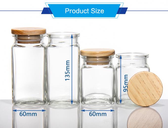 100 ml Jarros de café de vidro vazios Canisters For Cookie Sugar Tea Pudding Honey 1
