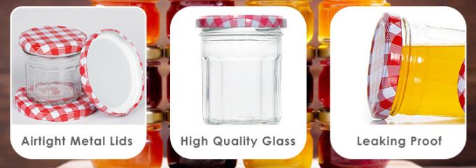 Preço da fábrica Jar de armazenamento de embalagens de alimentos transparentes Jar de vidro redondo de vários tamanhos 2
