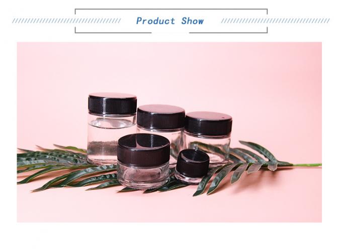 5g 10g 15g 1 oz frascos de vidro cosméticos de creme com tampa de plástico 0