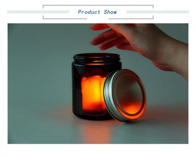 Alta Qualidade Varejo Oem Odm Aceitável 100ml 250ml Amber Jars de Candela de Vidro Para Candela 0