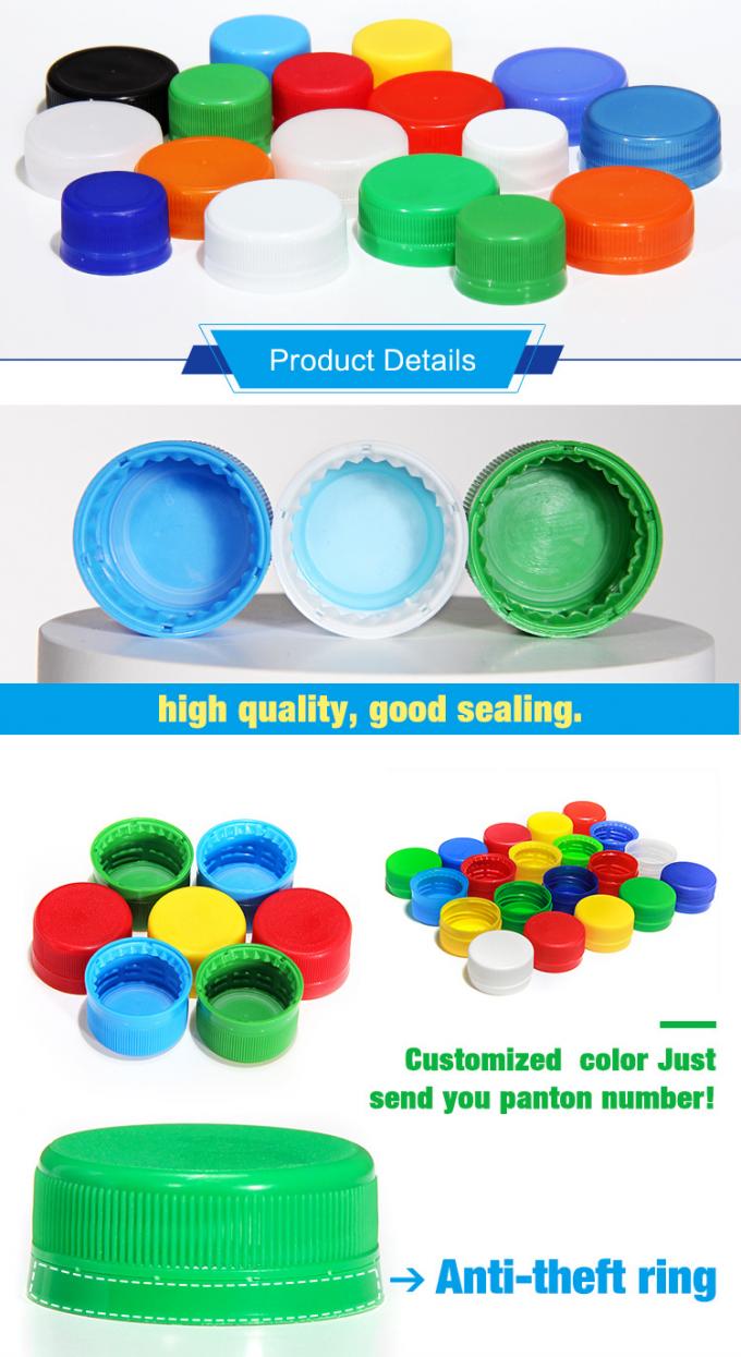 Forma personalizada de 28 mm bebida gaseificada com gás gaseificado PP Cap CSD de plástico para garrafa de bebida 0
