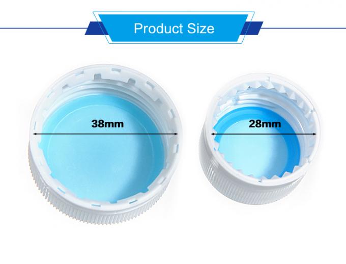 Forma personalizada de 28 mm bebida gaseificada com gás gaseificado PP Cap CSD de plástico para garrafa de bebida 1
