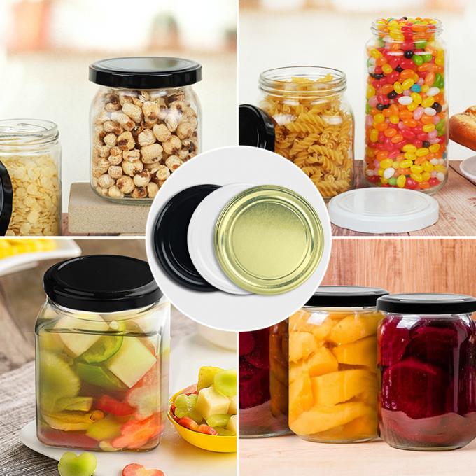 Frasco de vidro personalizado de 43 mm com tampa de embalagem para alimentos enlatados 2