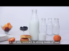 Garrafa de salsa de vidro de alta qualidade 250 ml 300 ml 500 ml 750 ml 1 litro com tampa de metal com tampa de plástico