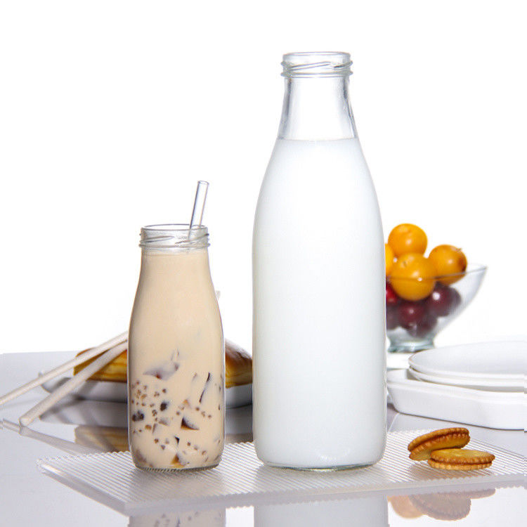 Preço de fábrica 200ml 250ml 350ml 500ml 1000ml garrafa de molho de vidro com tampa de plástico com tampa de parafuso
