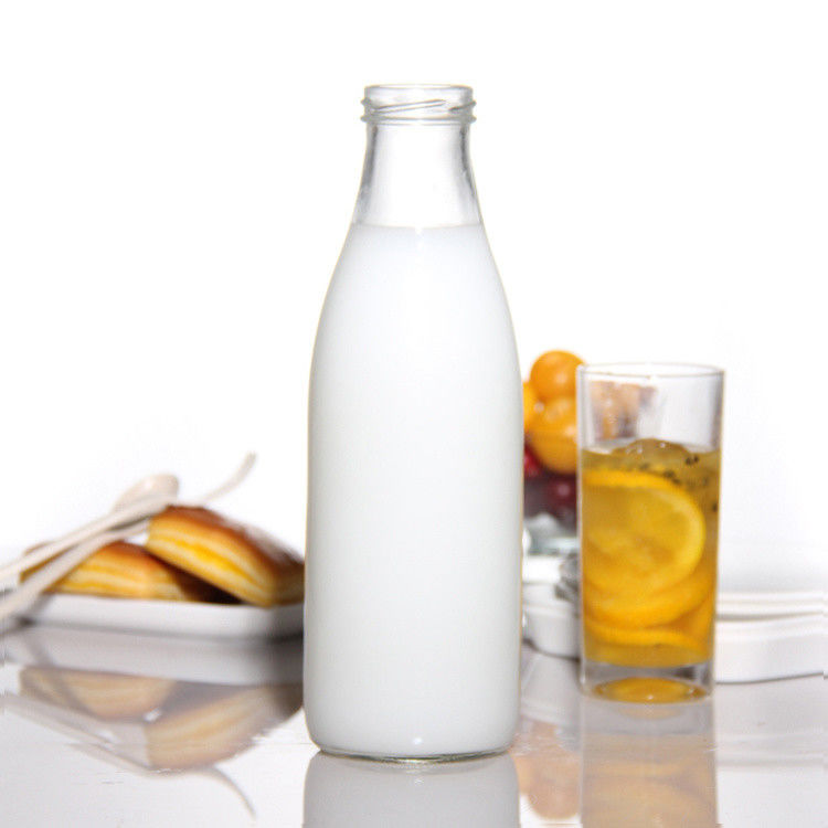 Preço de fábrica 200ml 250ml 350ml 500ml 1000ml garrafa de molho de vidro com tampa de plástico com tampa de parafuso