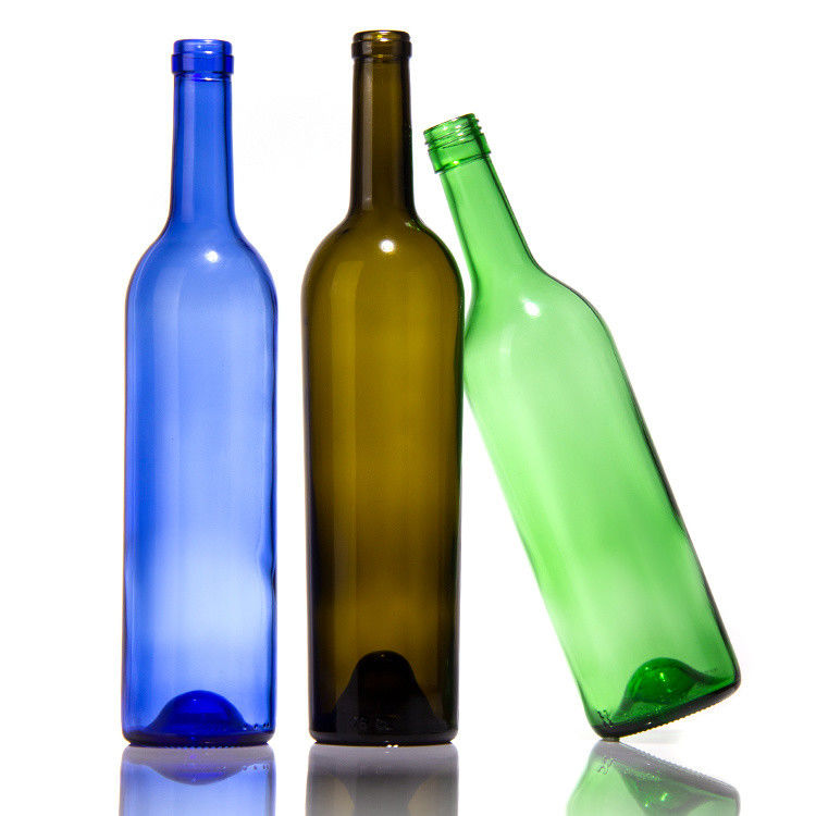Fabricantes de luxo 375 ml 750 ml garrafa de vinho tinto verde escuro garrafas de vidro vazias com tampa