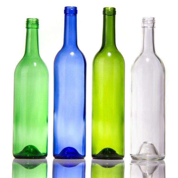Fábrica vende garrafas de vidro verde escuro e garrafas de vidro de vinho tinto com tampa hermética