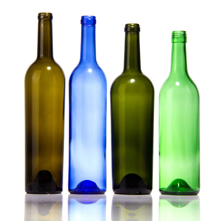Garrafa de vinho de vidro colorido 500ml 700ml 750ml 1500ml