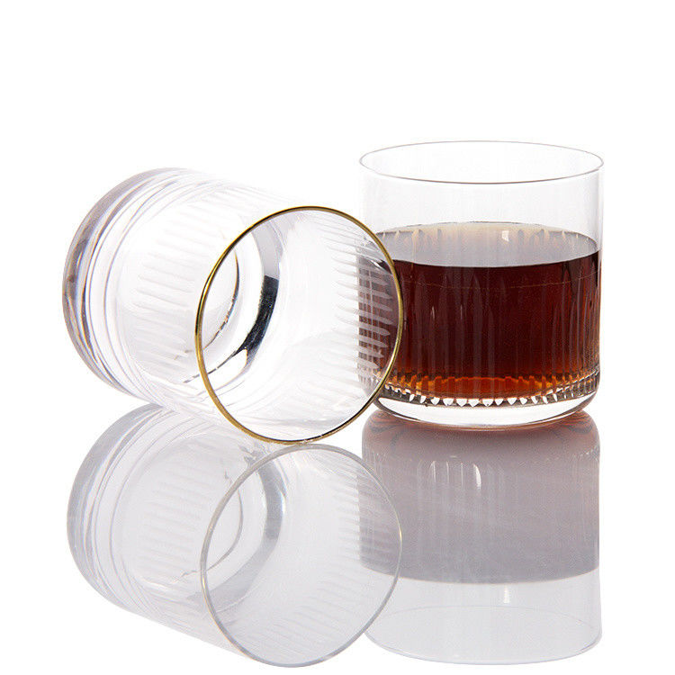 7.5oz Modern Drinking Glasses Graved Whiskey Tumbler Crystal Cup para beber Bourbon