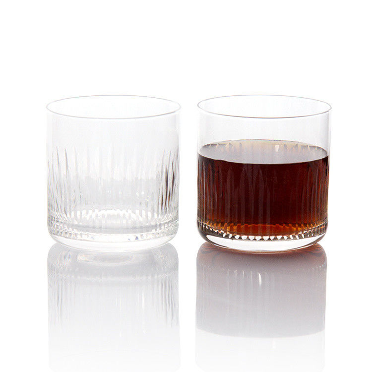 7.5oz Modern Drinking Glasses Graved Whiskey Tumbler Crystal Cup para beber Bourbon