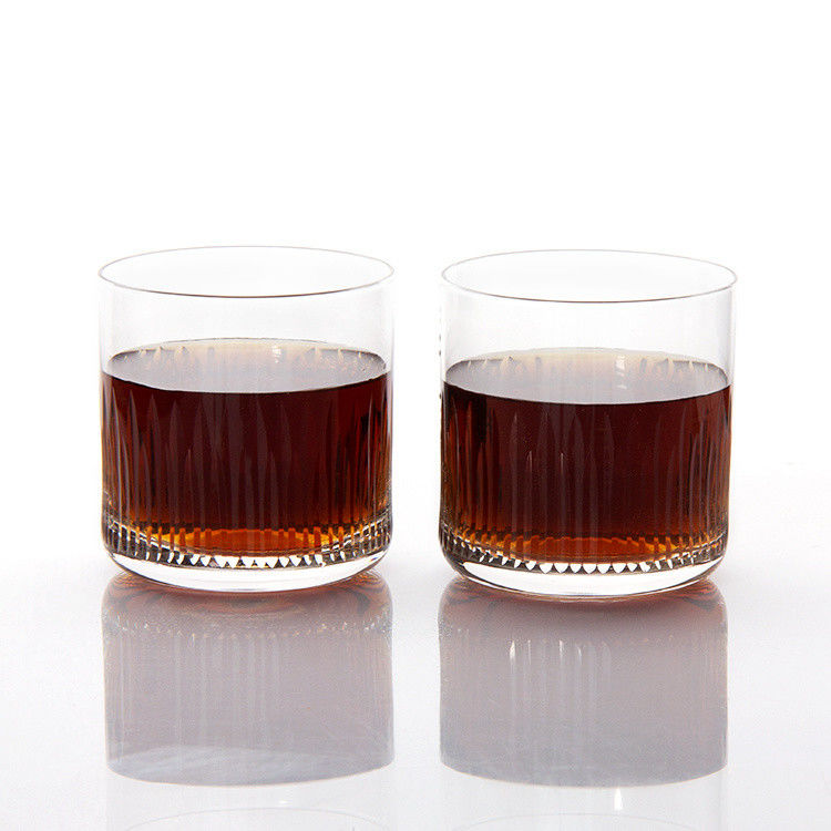 7.5oz Modern Drinking Glasses Graved Whiskey Tumbler Crystal Cup para beber Bourbon