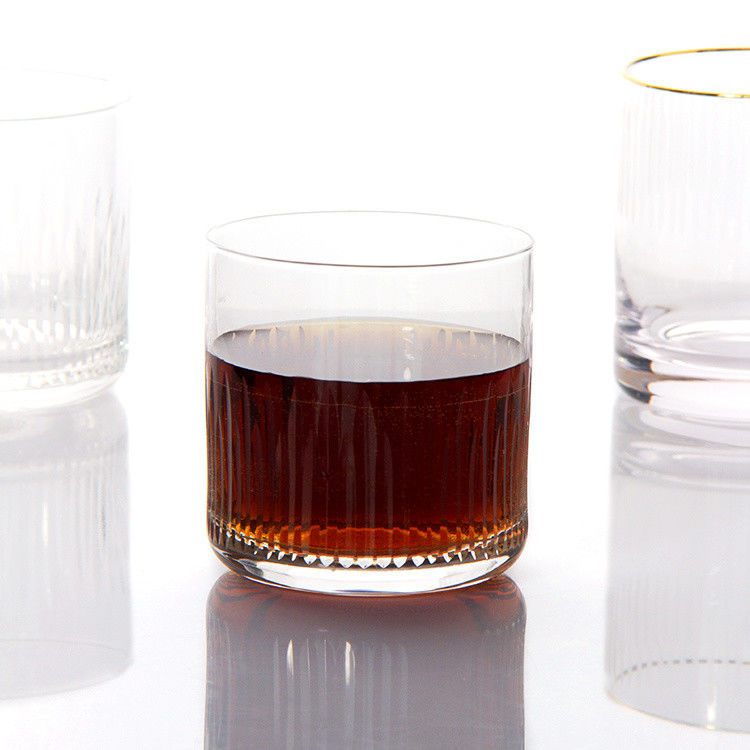 7.5oz Modern Drinking Glasses Graved Whiskey Tumbler Crystal Cup para beber Bourbon