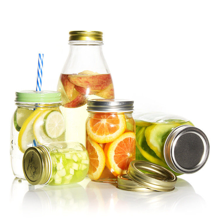 Moderno 500ml 750ml Container de armazenamento de vidro frasco de vidro com tampa de parafuso