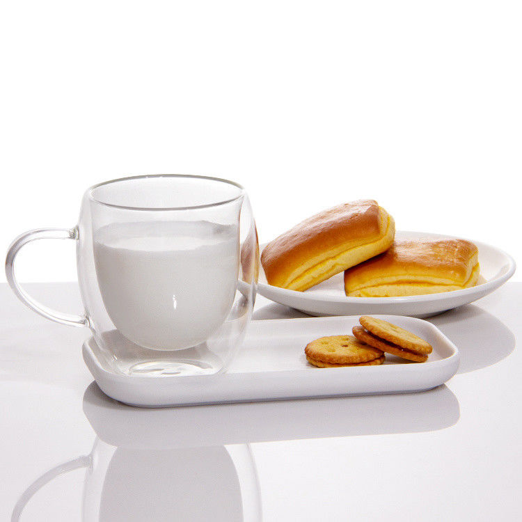 12oz 16oz copos de café com parede dupla Borosilicato Copo de chá de vidro para churrasco