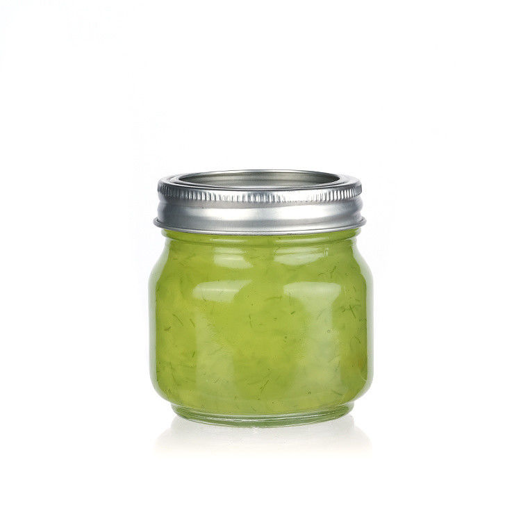 Frascos de vidro estanques para boca para armazenamento de alimentos 250ml 300ml 500ml 1000ml