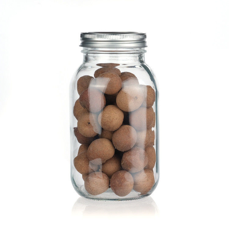 Boca Larga 86mm Boca Larga Jar de Preservação de Vidro Mason Jar para manteiga de amendoim confitura