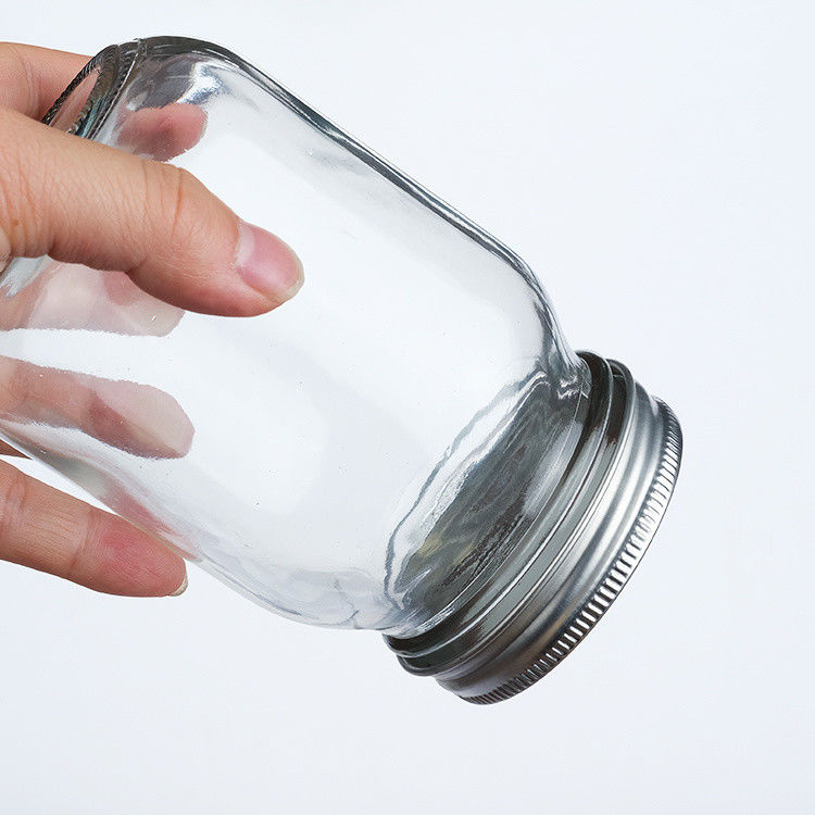 Boca Larga 86mm Boca Larga Jar de Preservação de Vidro Mason Jar para manteiga de amendoim confitura