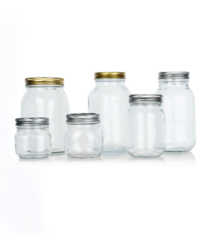 Boca Larga 86mm Boca Larga Jar de Preservação de Vidro Mason Jar para manteiga de amendoim confitura