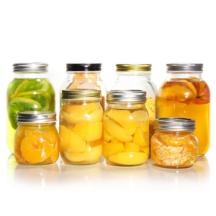 Restaurante Cozinha Bar Pint Glass Larga Boca de Vidro Mason Jarring Jar para Conservas