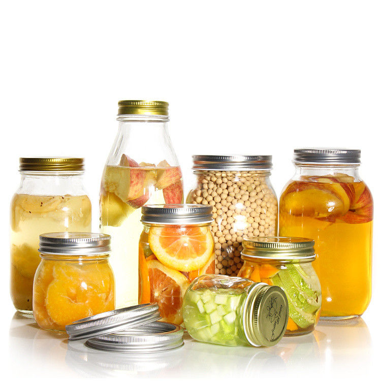 Restaurante Cozinha Bar Pint Glass Larga Boca de Vidro Mason Jarring Jar para Conservas