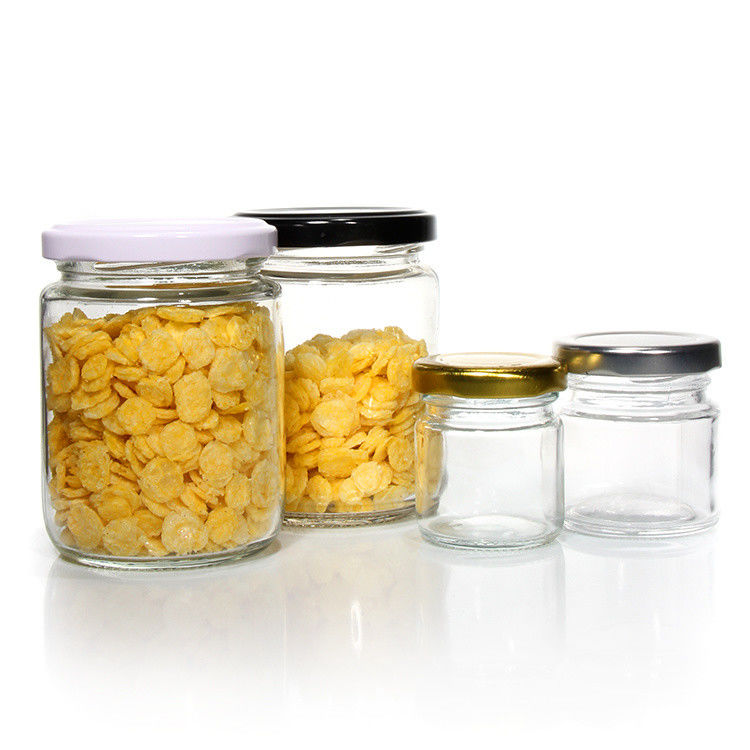 Alta Qualidade 45Ml 100Ml 150Ml 350Ml 450Ml Garrafas de Vidro Com Cobertura Metálica