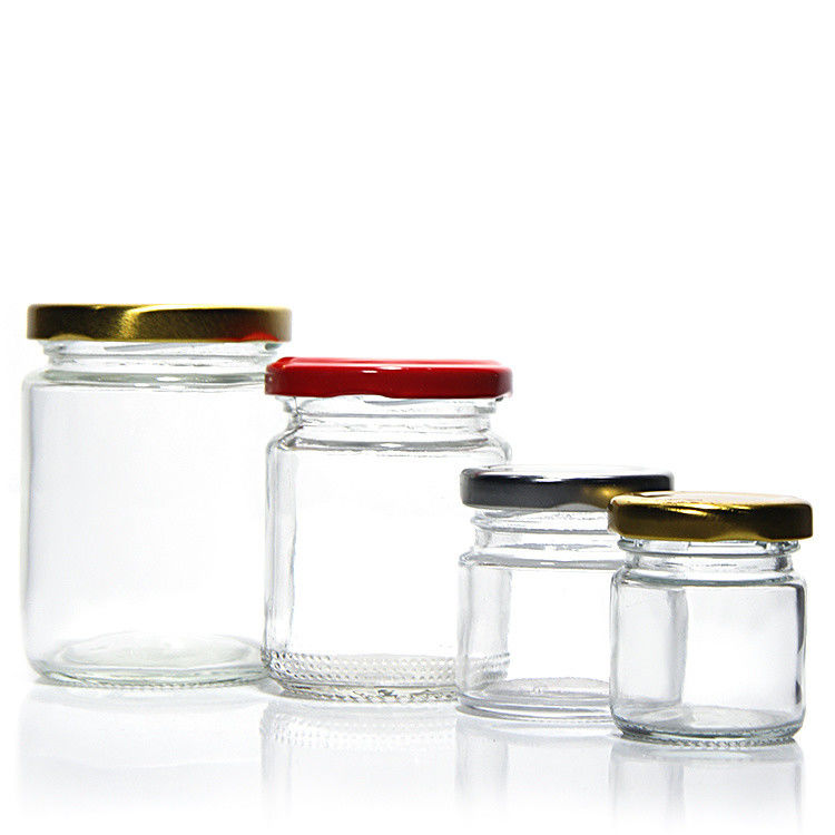 Alta Qualidade 45Ml 100Ml 150Ml 350Ml 450Ml Garrafas de Vidro Com Cobertura Metálica