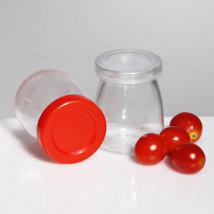 Potes de pudim de vidro, potes de especiarias, tampas de cortiça, 50 ml, 100 ml, 150 ml