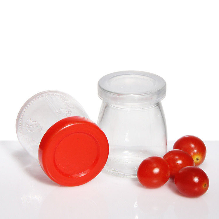 Potes de pudim de vidro, potes de especiarias, tampas de cortiça, 50 ml, 100 ml, 150 ml