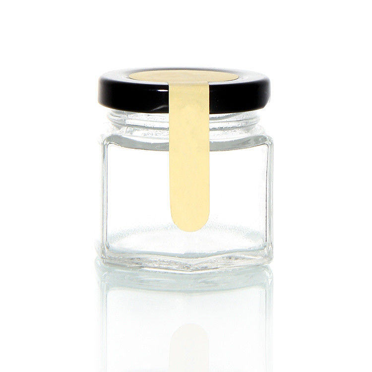 Logotipo personalizado 100 ml 180 ml 280 ml 380 ml Salsa de geleia Garrafas de vidro de armazenamento