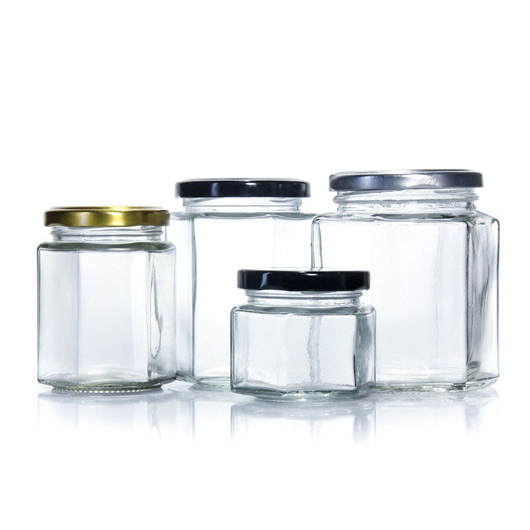 Low Moq 100Ml 150Ml 200Ml frascos de vidro de mel vazios com tampa de ouro com tampa
