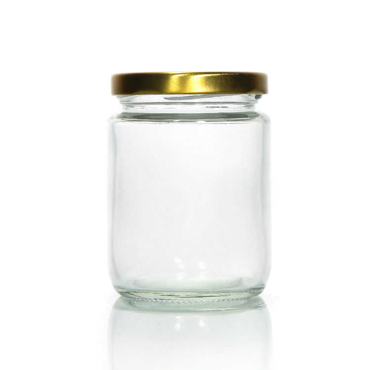 Custom Luxury 100ml 180ml 500ml pequeno frasco de vidro de congelamento redondo para armazenar picles