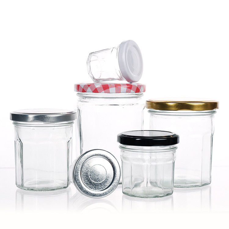 Preço da fábrica Jar de armazenamento de embalagens de alimentos transparentes Jar de vidro redondo de vários tamanhos