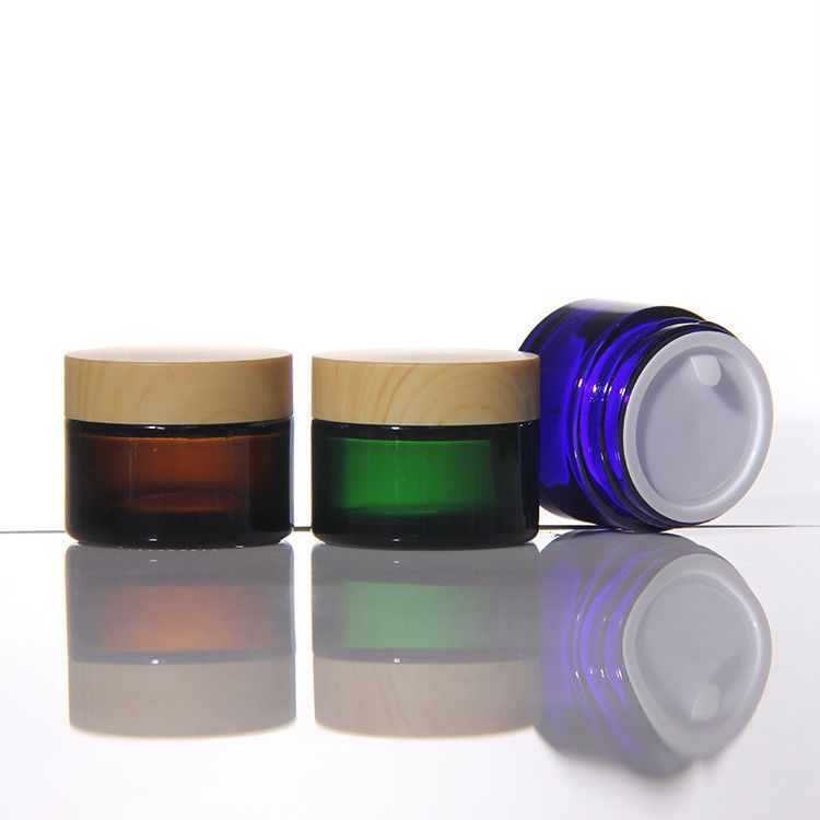 Garrafa de vidro Creme Logotipo personalizável Garrafas de creme Cosméticos Garrafas para hidratante 50g 100g 200g