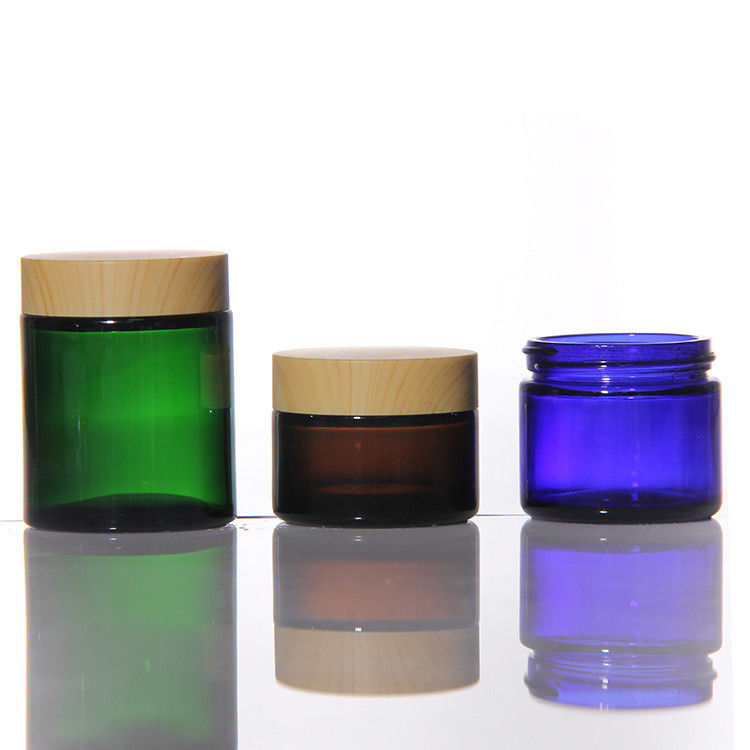 Garrafa de vidro Creme Logotipo personalizável Garrafas de creme Cosméticos Garrafas para hidratante 50g 100g 200g