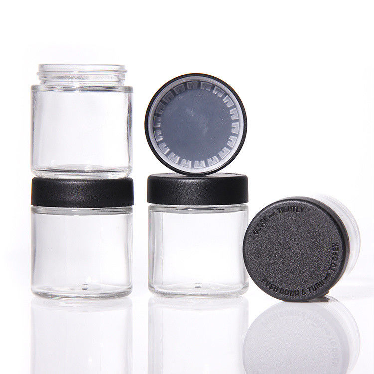 Jarros de armazenamento de creme personalizados Jarros de creme vazios 1oz 2oz 3oz 4oz Lado direito