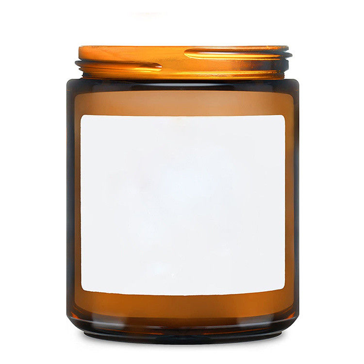 Alta Qualidade Varejo Oem Odm Aceitável 100ml 250ml Amber Jars de Candela de Vidro Para Candela