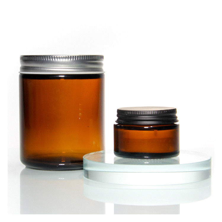 Alta Qualidade Varejo Oem Odm Aceitável 100ml 250ml Amber Jars de Candela de Vidro Para Candela