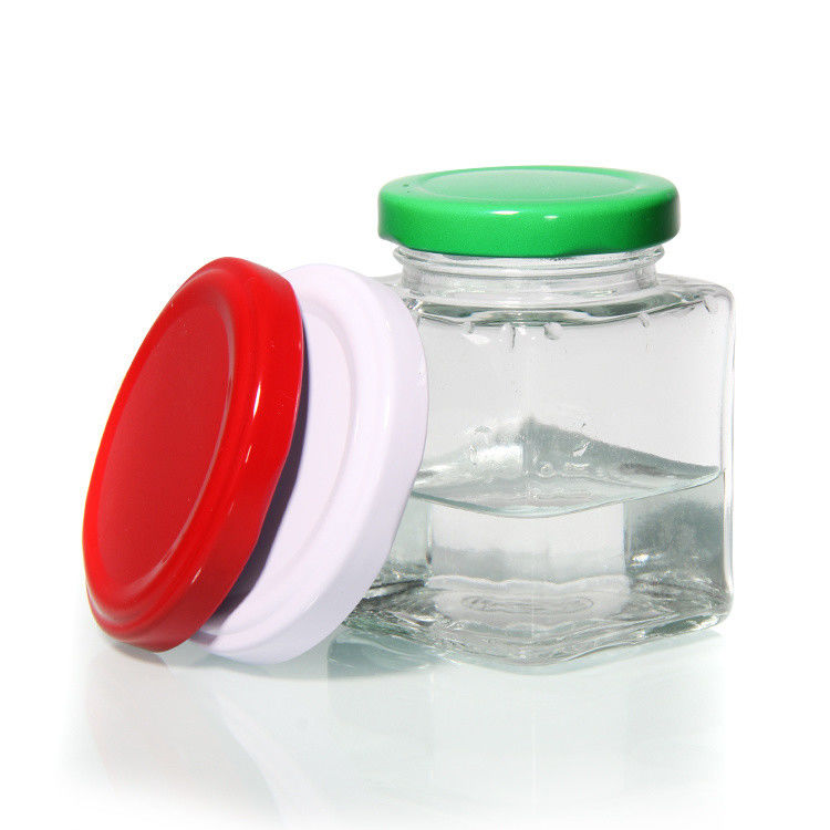 Gráfico de 63 mm 72 mm 82 mm Good Airtight Tinplate Food Storage Jar Coberturas de ferro para garrafa de armazenamento de vidro