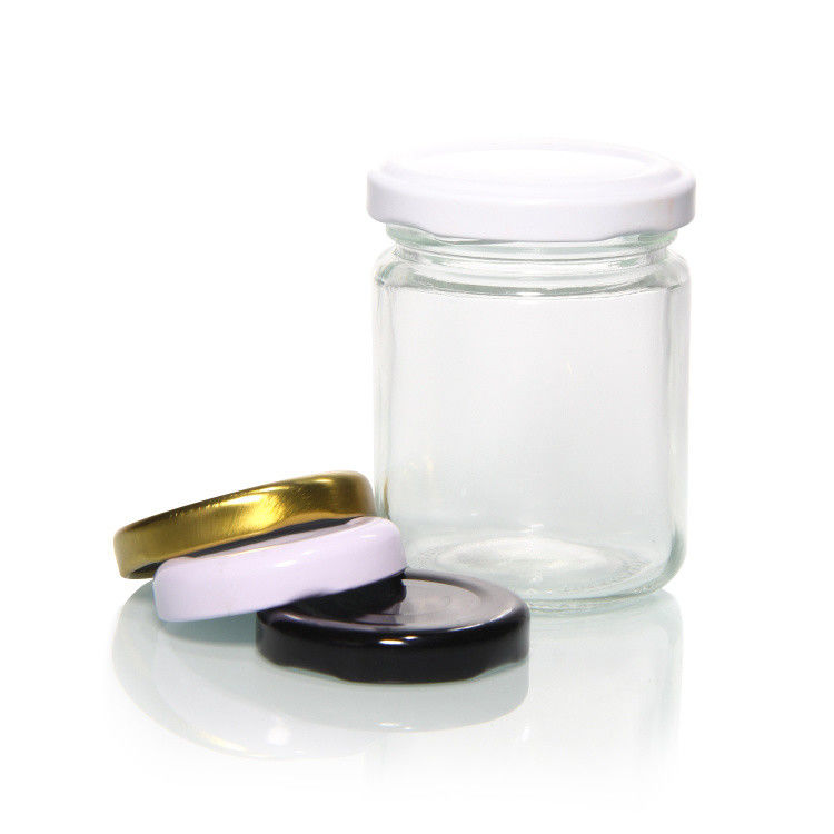 Gráfico de 63 mm 72 mm 82 mm Good Airtight Tinplate Food Storage Jar Coberturas de ferro para garrafa de armazenamento de vidro
