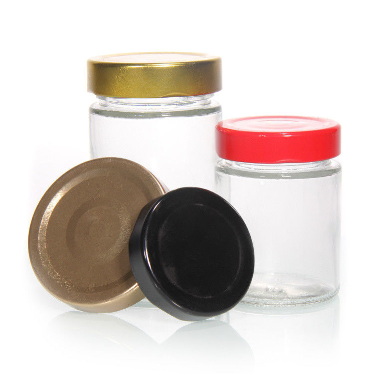 Gráfico de 63 mm 72 mm 82 mm Good Airtight Tinplate Food Storage Jar Coberturas de ferro para garrafa de armazenamento de vidro